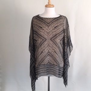 Women’s Top by Coldwater Creek XS/S Dk Brown/Beige